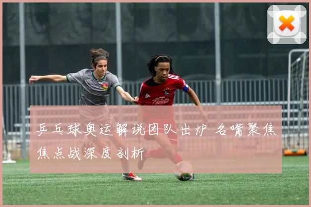 乒乓球奥运解说团队出炉 名嘴聚焦焦点战深度剖析