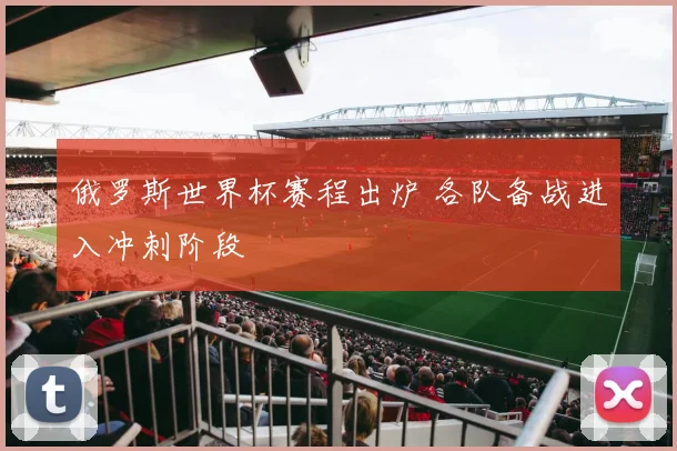 俄罗斯世界杯赛程出炉 各队备战进入冲刺阶段