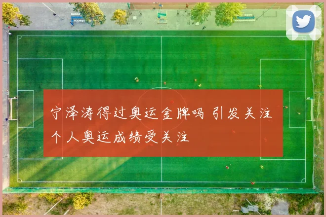 宁泽涛得过奥运金牌吗 引发关注 个人奥运成绩受关注